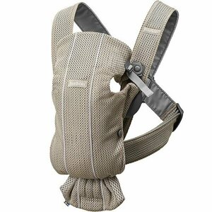 Рюкзак-Кенгуру для новорожденных BabyBjorn Mini Mesh серо-бежевый 0210.02