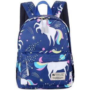 Рюкзак школьный для девочки женский Rittlekors Gear 5682 цвет тианма синий