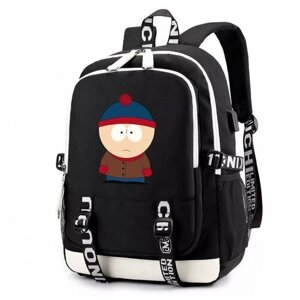 Рюкзак Стэн Марш (South Park) черный с USB-портом №9