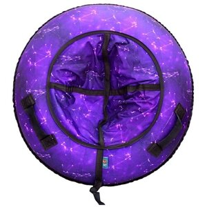 Санки надувные Тюбинг RT 7268 Созвездие фиолетовое + автокамера, диаметр 118 см
