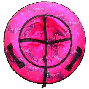 Санки надувные Тюбинг RT 7271 Созвездие розовое + автокамера, диаметр 118 см