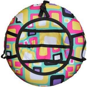 Санки-ватрушка, серия "Принт", 100см, принт - пиксели