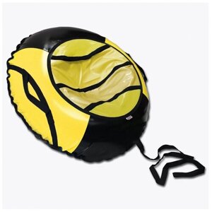 Санки-ватрушка, серия "Спорт", 85см, черно-желтая