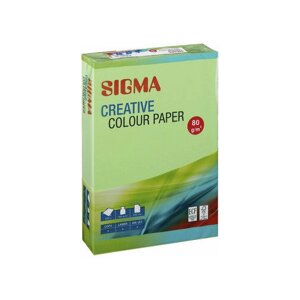 SIGMA бумага цветная А4,80Г, 2