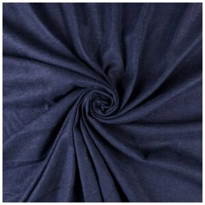 Сорочечная Ткань для шитья Панацея (35%вискоза, 65%ПЭ), Текса Вей, плотность 160г/м3, ширина 1,5*5, чер. синий