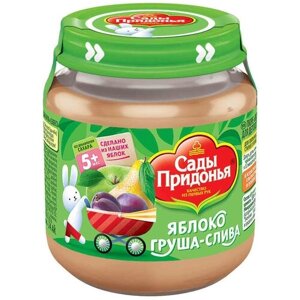 Спайка Пюре яблоко-груша-слива Сады Придонья 120 гр
