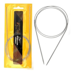 Спицы для вязания круговые Maxwell Gold, металлические на тросике арт. 100-20 2,0 мм /100 см