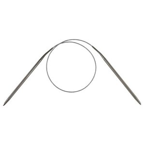 Спицы для вязания круговые металлические на тросике 40см d5,5мм