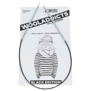 Спицы круговые супергладкие WOOLADDICTS Classic №3,25, 150 см латунь, пластик серебристый*