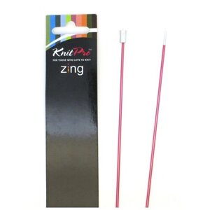 Спицы прямые Zing 2мм/35см, алюминий, 2шт в упаковке, KnitPro, 47291