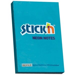Stick'n Блок неоновый самоклеящийся цвет голубой 51 x 76 мм 100 листов