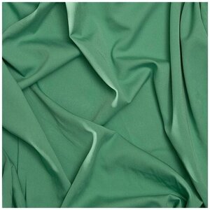 Ткань плательно-костюмная зеленый без рисунка (2289-6)