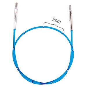 Тросик для съемных спиц "SmartStix", длина 35см (готовая длина спиц 60см), синий KnitPro 42173