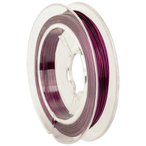 Тросик ювелирный (ланка), диаметр 0,5 мм, цвет: фиолетовый