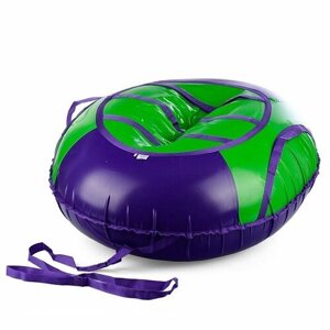 Тюбинг Belon Санки-ватрушка, серия "Спорт", 120 см, фиолетово-зеленый, в пакете (СВ-005-Т1/орхидея)