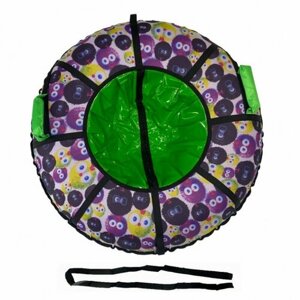 Тюбинг детский "Пушистики", санки-ватрушка со светоотражателями, диаметр 95 см