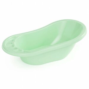 Ванна ванночка детская для купания новорожденных, материал пластик, цвет зеленый