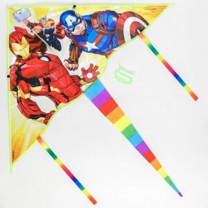 Воздушный змей "Железный человек, Тор, Капитан Америка", Мстители, 70 x 105 см