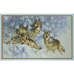 Wintertime Wolves #35227USA Dimensions Набор для вышивания 46 x 28 см Счетный крест