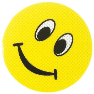 Значок светоотражающий Смайл улыбка AprilSun желтый 1 шт.