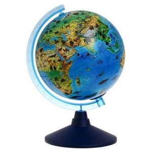 Зоогеографический интерактивный глобус Globen 25 см с подсветкой от батареек