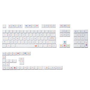 129 клавиш, карандаш, мел, набор клавиш PBT, сублимационный профиль Charry, пользовательские колпачки для клавиатур Меха