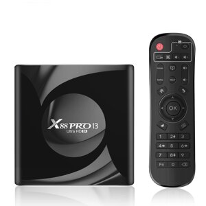 [4+64G] Smart TV Коробка X88 Pro 13a Android 13 8K Filme Push TV Коробка RK3528 WiFi6 Dupla Wifi TV Коробка 2023 Set Top