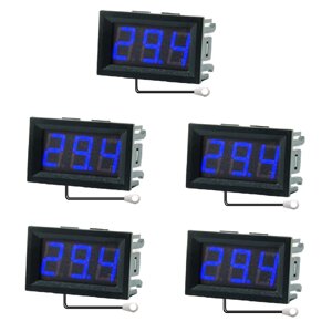 5 шт. 0,56 дюймов Mini Digital LCD Комфортная температура в помещении Датчик Измеритель Монитор Термометр с кабелем 1M -