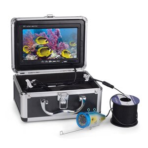 7 дюймов 1000 ТВЛ Под водой Рыбалка камера 4500 мА Батарея LCD Экран 12 шт. Ярко-белые огни Рыбалка Искатель Монитор