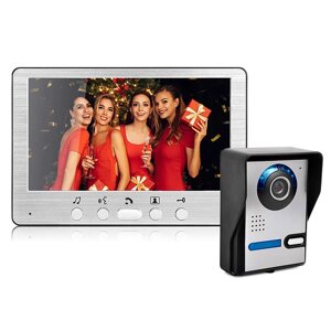 7-дюймовый видеозвонок камера с Монитор домофоном громкой связи IR Ночное видение IP55 Водонепроницаемы Встроенная 16-ак