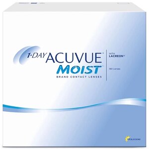 Acuvue однодневные контактные линзы 1-DAY acuvue MOIST with lacreon 180 шт.