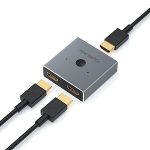 Адаптер HDMI Splitter 4K 1x2/2x1 для телевизора HDMI Switcher 2.0 2 в 1 конвертер