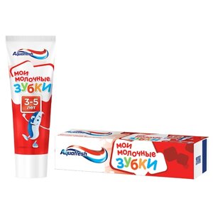 AQUAFRESH Зубная паста детская Мои молочные зубки Little Teeth 3-5