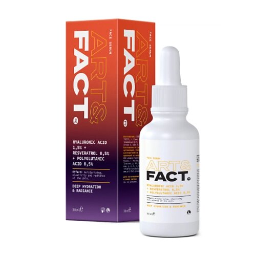 ART&FACT Интенсивно увлажняющая сыворотка для лица с гиалуроновой кислотой и ресвератролом 30.0