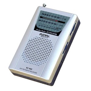 BC-R60 Pocket Радио Двойной AM/FM Стандарты Радио 3,5 мм разъем Mini Portable Handheld Приемник Телескопический Антенна