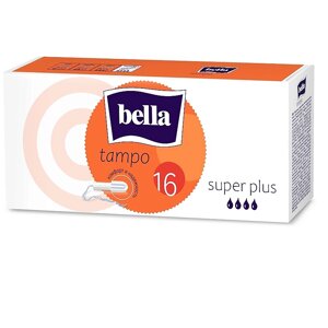 BELLA Тампоны без аппликатора Tampo Super plus 16.0