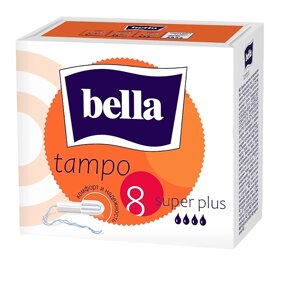 BELLA Тампоны без аппликатора Tampo Super plus 8.0