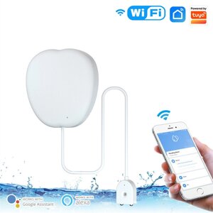 Беспроводной детектор утечки воды MoesHouse WiFi Tuya Дистанционный APP Монитор Обнаружение утечки воды Уведомление о тр