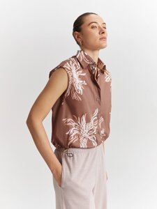 Блузка с цветочным принтом (44)