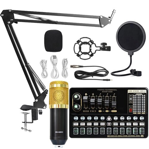 BM800 Конденсатор Микрофон Набор Pro Звукозапись для аудиостудии Микрофон с V10X PRO Многофункциональная Bluetooth Звуко