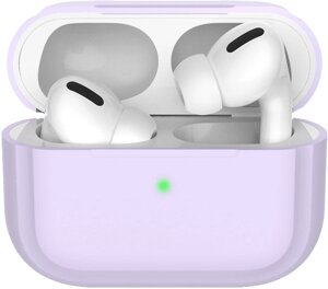 Чехол Deppa для футляра наушников Apple AirPods Pro, силикон, лавандовый