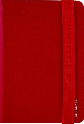Чехол-книжка Miracase для планшета 8707 универсальный 7-8, кожзам, красный
