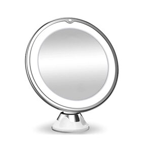 CLEVERCARE Зеркало с подсветкой круглое увеличительное