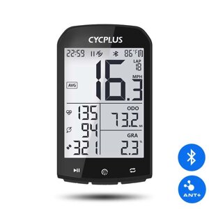 CYCPLUS M1 GPS Велокомпьютер Беспроводной с Bluetooth 4.0 ANT+ Скоростемер Водонепроницаемый ЖК-подсветка велосипедный о