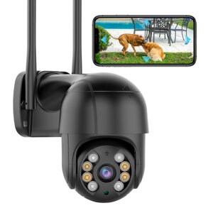 Домашняя WiFi-безопасность 1080P камера Беспроводное приложение PTZ для двусторонней связи с ночным видением Дистанционн