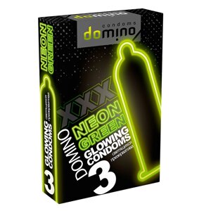 Domino condoms презервативы domino NEON GREEN 3