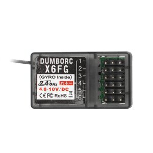 DUMBORC X6FG 2,4 ГГц 6CH RC Приемник с регулировкой чувствительности гироскопа для RC X6 Радио Передатчик Дистанционный