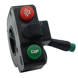 Электрический скутер 5-контактный переключатель с тремя функциями гудка, поворота и включения фар, подходит для всех мод
