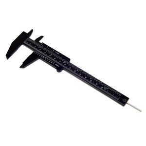 ETOPOO 6 дюймов/ 150 мм Двойной пластиковый мини-штангенциркуль Шкала Измерительный Инструмент Прямоугольный нониусный ш