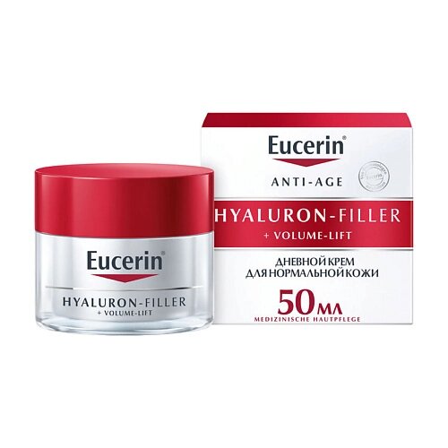 EUCERIN Крем для дневного ухода за нормальной и комбинированной кожей Hyaluron-Filler + Volume-Lift SPF 15
